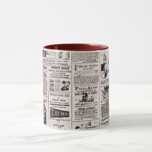 Tidningen vintage mugg