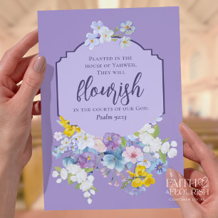Tidningen Watercolor Vår Blommigt Scripture Church