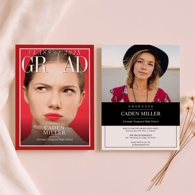 Tidnings examensinbjudan inbjudningar (Skapare uppladdad)