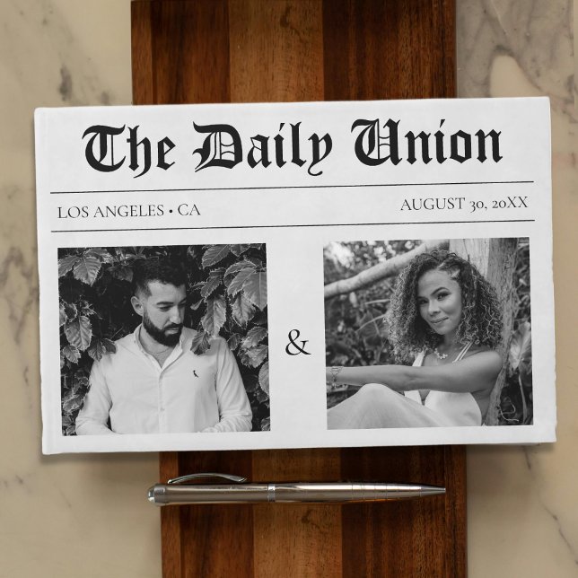 Tidningsartikel Bröllop Gästböcker (Newspaper Article Wedding Guest Book
)