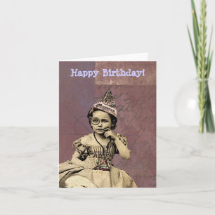 Tidningsartikel Hat Gal Birthday Kort