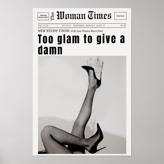 Tidningsartikel Poster, Trendigets väggkonst (Framsidan)