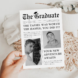 Tidningsexamen i gammaldags stil meddelande