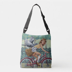Tidningsflickan Crossbody hänger lös Axelväska