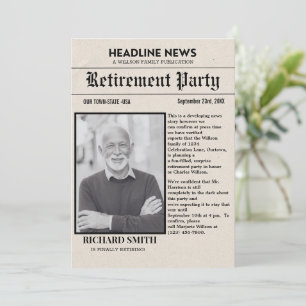 Tidningsinbjudan till Pension-partiet Inbjudningar