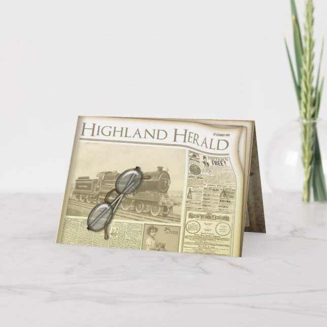 Tidningskort för Hälsning och Kort (Framsida)