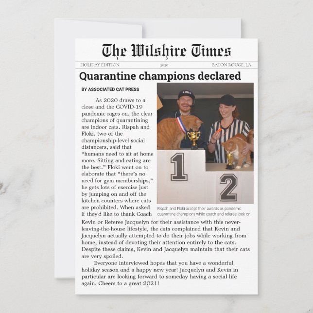 Tidningskort för helgdagar eller meddelanden (Framsida)