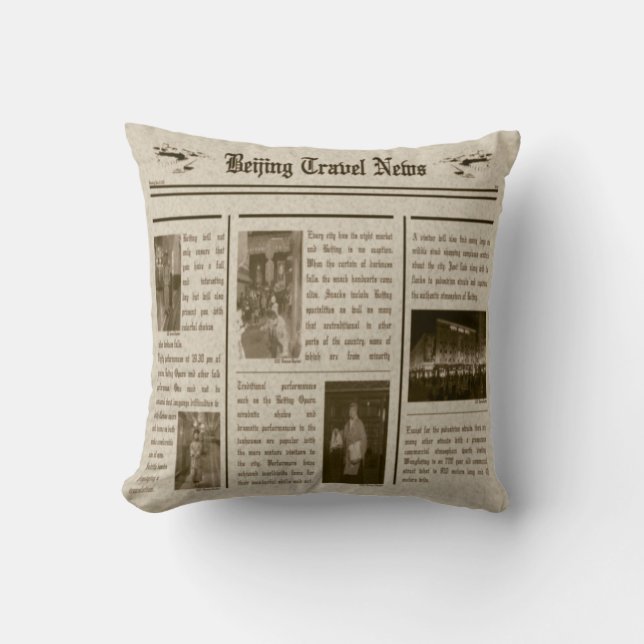 Tidningspapper Pillow Kudde (Framsida)