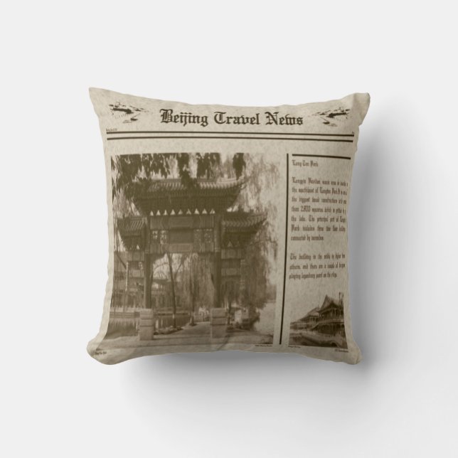 Tidningspapper Pillow Kudde (Framsida)
