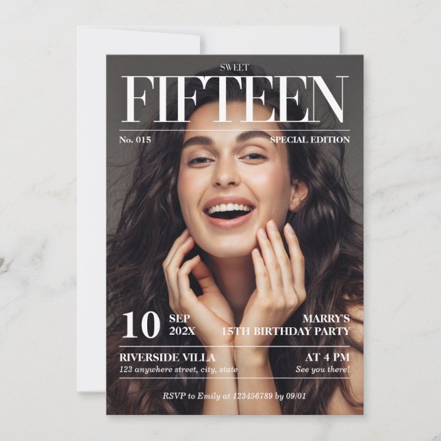 Tidningsredaktionell tidningstidning Svep 15 - fot Inbjudningar (Framsida)