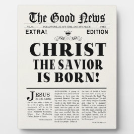 Tidningsrubrik Högtidlig jul