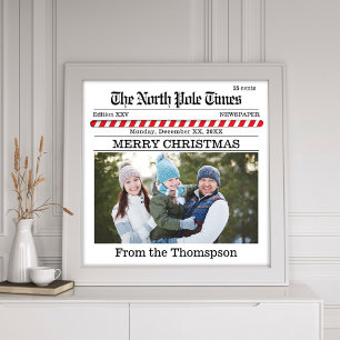 Tidningsutskrift - enkel utskrift av julklapp fototryck