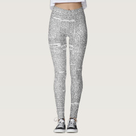 Tidningsutskrift Leggings