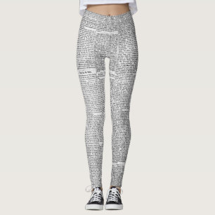 Tidningsutskrift Leggings