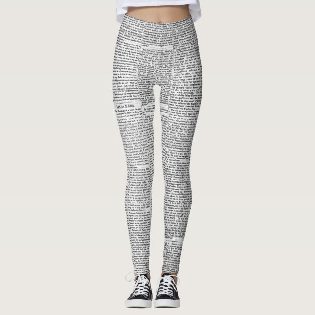 Tidningsutskrift Leggings (Framsida)