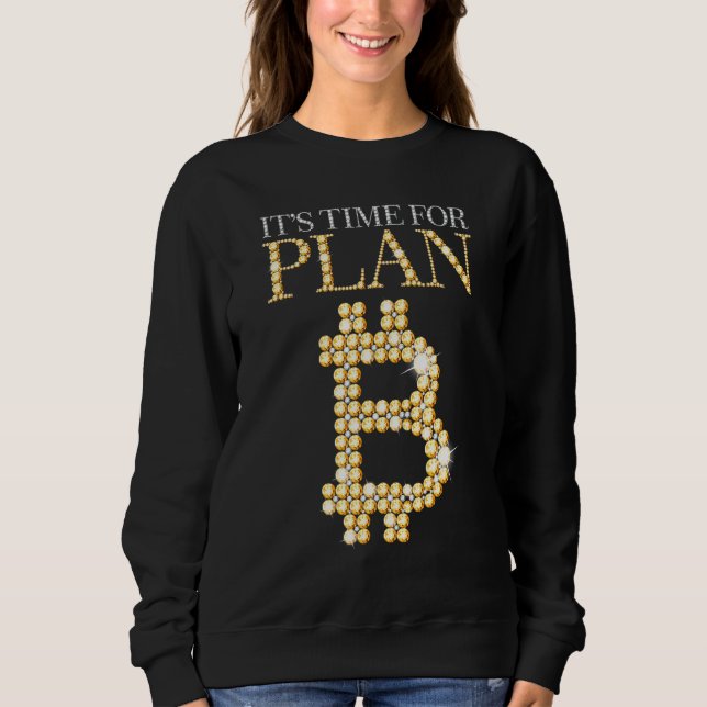 Tidpunkt för Blockchain Cryptocurplan B-bitmynten T Shirt (Framsida)
