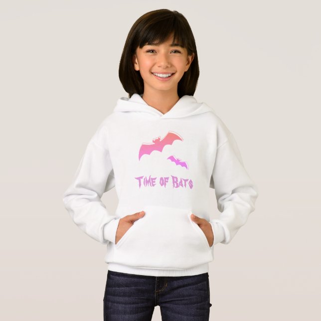 Tidpunkt för Fladdermöss - Rosa & Lila Abstrakt-ko T Shirt (Hel framsida)