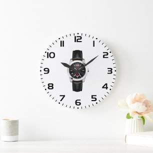 Tidpunkt för Snyggt av Luxury Black Chronograph Wa Stor Klocka