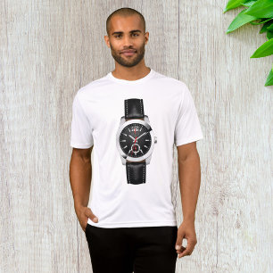 Tidpunkt för Snyggt av Luxury Black Chronograph Wa T Shirt
