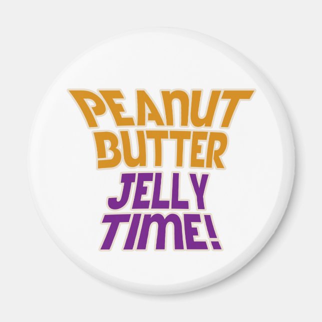 Tidpunkt för sylt av peanut smör magnet (Framsidan)