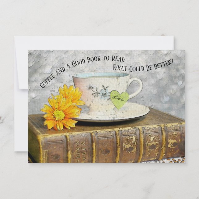 Tidpunkt för vaccinationskaffe och Bra Bok att läs (Framsida)