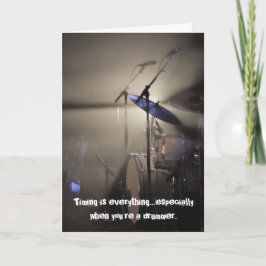 Tidpunkten är Allt Drummer Birthday Card Kort