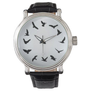 Tidpunkten flyger minimalistiskt Novelty Bird Watc Armbandsur