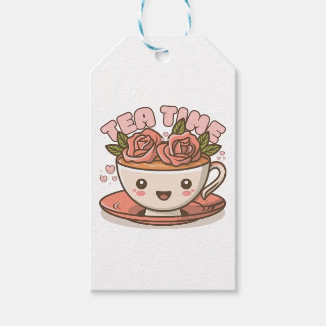 Tids för Te Ros Te Kawaii Presentetikett (Framsidan)