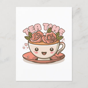 Tids för Te Rosa Te Kawaii Vykort