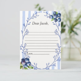 Tids kapsel dikt  Blåbär  Svarskort Inbjudningar