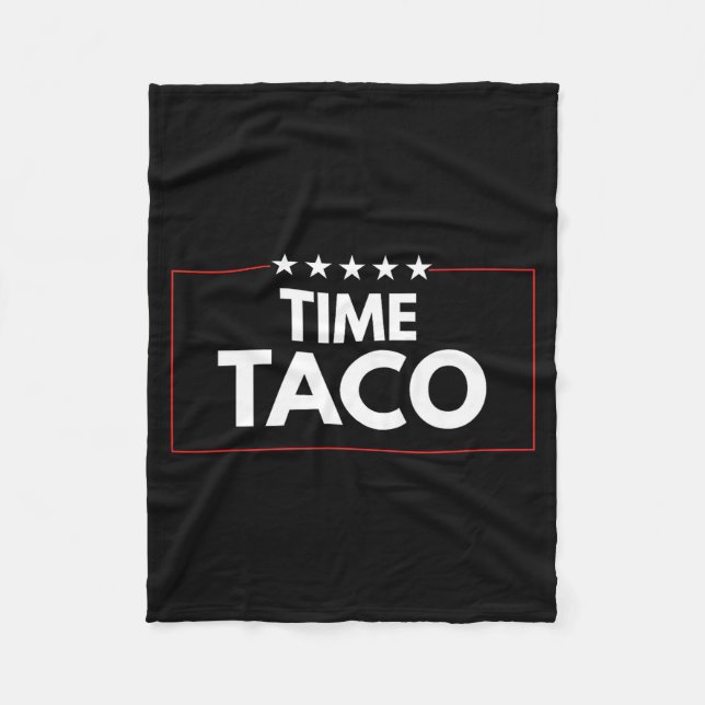 Tids taco fadersdag humor  fleecefilt (Framsidan)