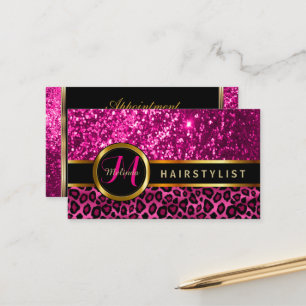 Tidsbeställning för glitter för Hairstylistshoc Kort