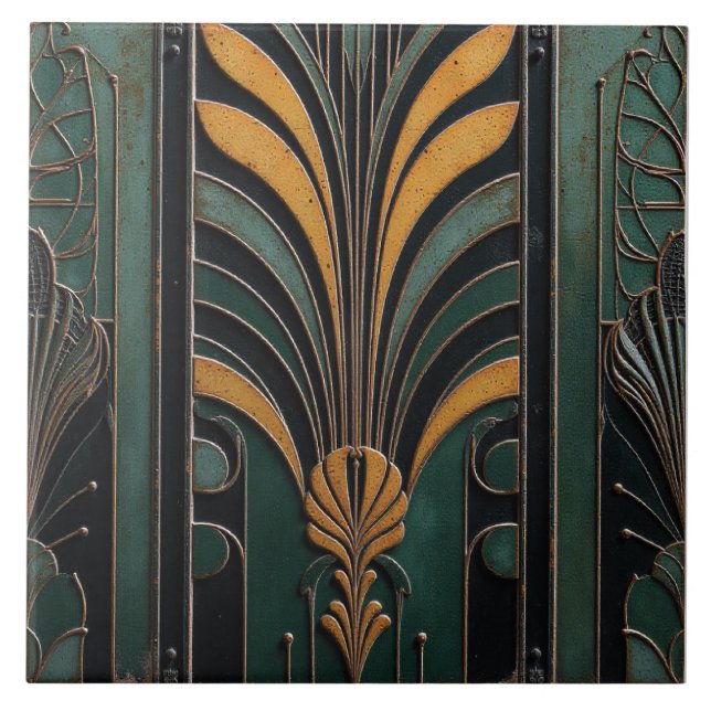 Tidsbestämd Blommar Kakelplatta (Framsidan)