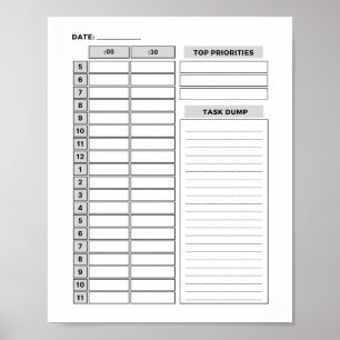 Tidsboxning (PLANNER) Poster