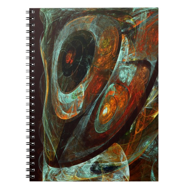 Tidsdelad Abstrakt Art Anteckningsbok (Framsidan)