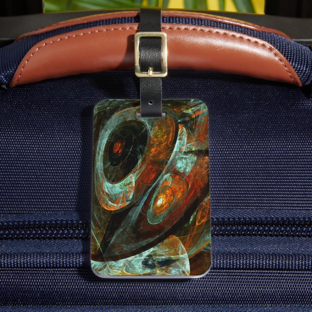 Tidsdelad Abstrakt Art Bagagebricka (Framsida Insitu 2)