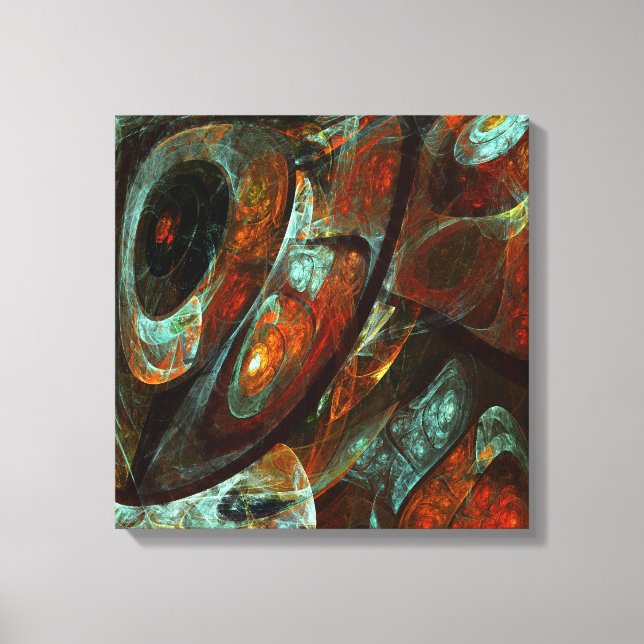Tidsdelad Abstrakt Art Canvastryck (Framsida)