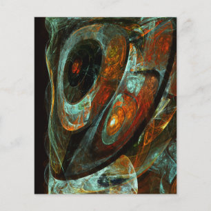 Tidsdelad Abstrakt Art Flygblad