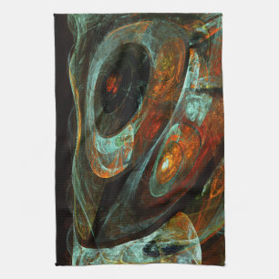 Tidsdelad Abstrakt Art Kökshandduk