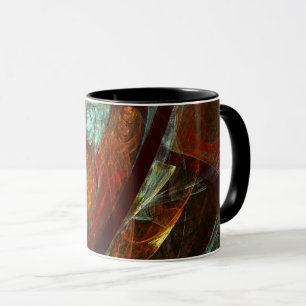 Tidsdelad Abstrakt Art Mugg