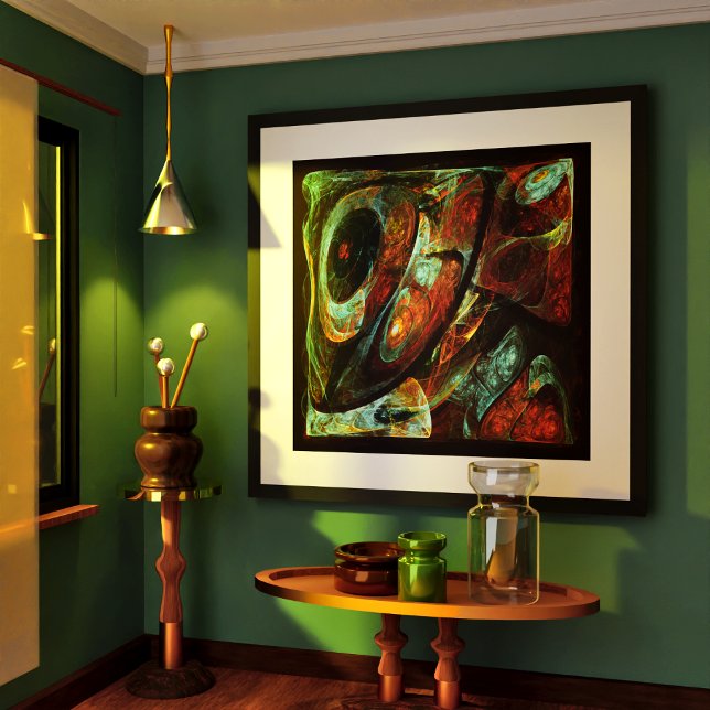 Tidsdelad Abstrakt Art Poster (Time Split Abstract Art Poster)