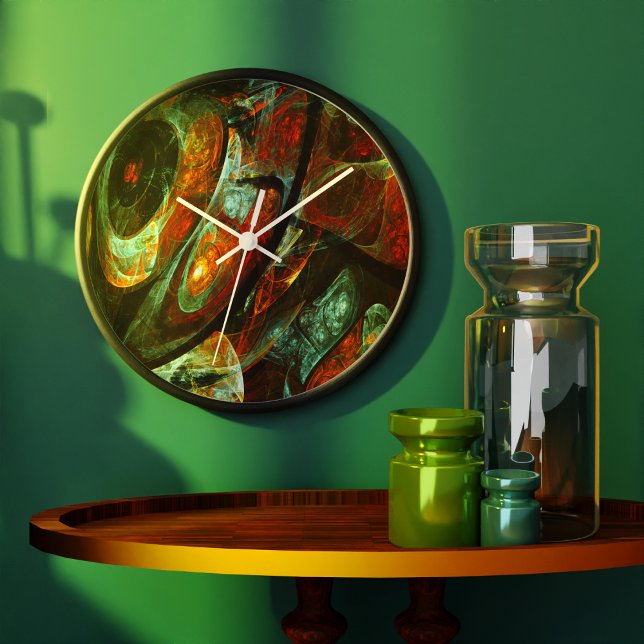 Tidsdelad Abstrakt Art Stor Klocka (Time Split Abstract Art Clock)