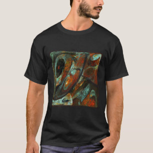 Tidsdelad Abstrakt Art T Shirt