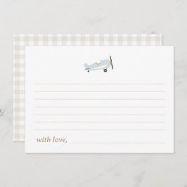 "Tidsflugor" Flygplanets tematortjänstkort Tack Kort