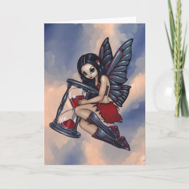 "Tidsflugor" hälsningskort Kort (Framsida)