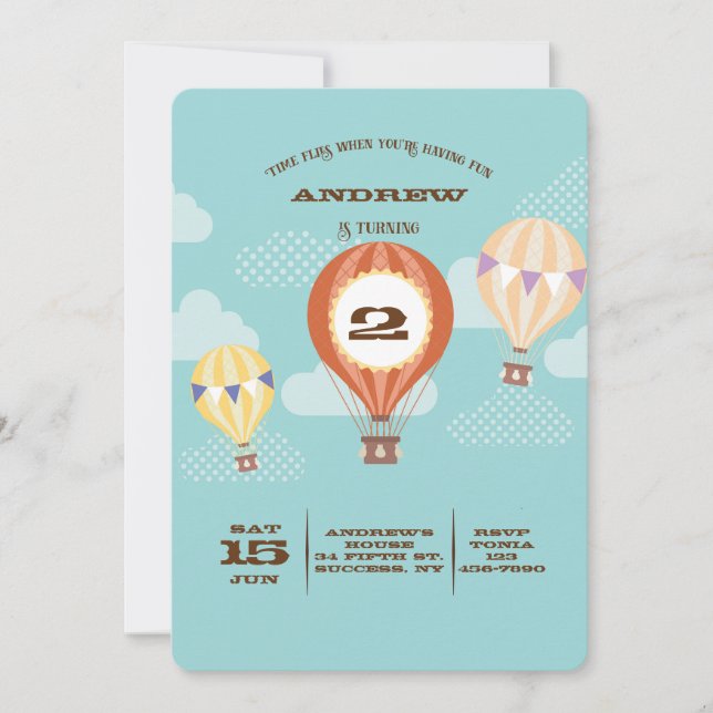 Tidsflyginbjudan Inbjudningar (Framsida)