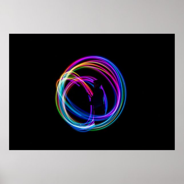 Tidsfördröjd fotografi av ljus poster (Framsidan)