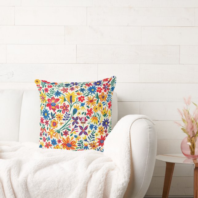 Tidsfri Blommigt Grace 20 x 20 Dekorativ kudde (Soffa)