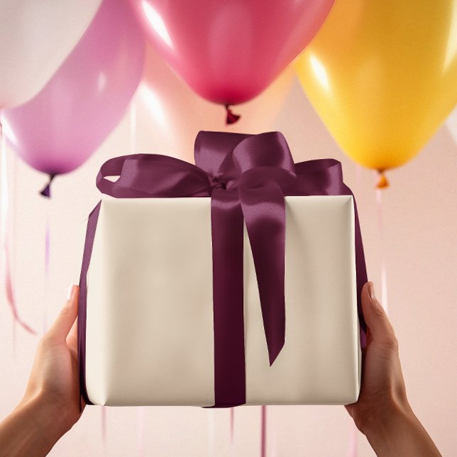 Tidsfri - Elegant Cream Wrapping Papper Presentpapper (Skapare uppladdad)