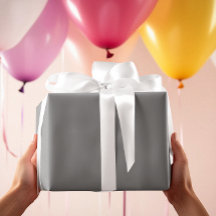 Tidsfri - medel-Grått-omslagning Papper